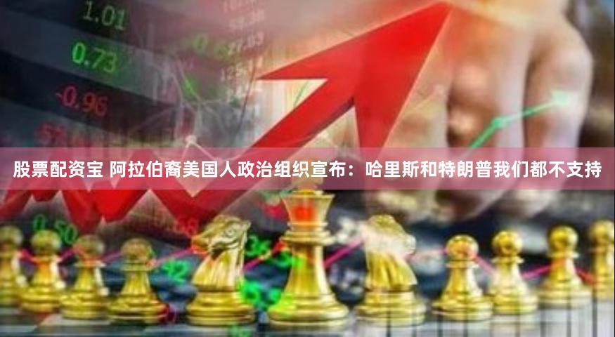 股票配资宝 阿拉伯裔美国人政治组织宣布：哈里斯和特朗普我们都不支持